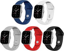 Kit 3 Pulseiras 22mm Compativel com GTR4 GTR 4 A2166 / GTR3 A1971 / GTR 3 Pro A2040 / GTR 2 A1952 / GTR 2e A2023 / Strat