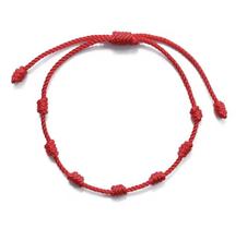 Kit 3 Pulseiras 7 Nós Vermelha Proteção Contra Inveja Kit 3 Pulseiras 7 Nós Vermelha Proteção Contra Inveja