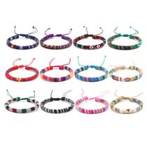 Kit 3 Pulseiras Boêmias Coloridas Entrançadas à Mão Unissex
