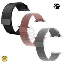 Kit 3 Pulseiras Com Fecho Magnético Para Smartwatchs Milanense 38-40mm