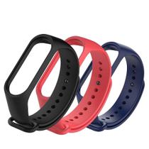 Kit 3 Pulseiras compatíveis com Mi Band 3 /4 Kit 3 Pulseiras compatíveis com Mi Band 3 /4