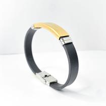Kit 3 pulseiras de silicone escrito fé tendência retrô