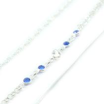 Kit 3 Pulseiras Ponto De Luz Coração Prata Legitima 925