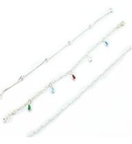 Kit 3 Pulseiras Saladinha Prata Legítima 925