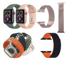 Kit 3 Pulseiras Sortidas Compatível Com Apple Watch 1,2,3,4,5,6,7,8