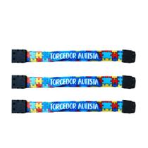 Kit 3 Pulseiras Torcedor Autista Brasil Hexa