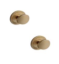 Kit 3 Puxador Beetle Base Granada Zen Dourado Dourado Fosco