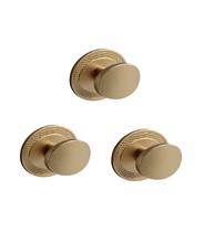 Kit 3 puxador beetle com base granada zen dourado (fosco) Kit 3 puxador beetle com base granada zen dourado (fosco)