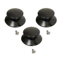Kit 3 Puxador de Panela POMEL-3UND Plástico Polipropileno com Parafuso para Tampas de Vidro e Ferro Kit 3 Puxador de Panela POMEL-3UND Plástico Polipropileno com Parafuso para Tampas de Vidro e Ferro
