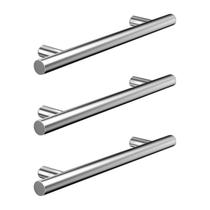 Kit 3 Puxador Disia 128mm Haste Redonda Inox Escovado Móveis Kit 3 Puxador Disia 128mm Haste Redonda Inox Escovado Móveis