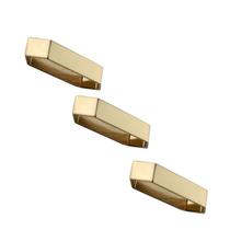 Kit 3 puxador para moveis elemento m 48mm dourado matte fosco zen zp5454.955