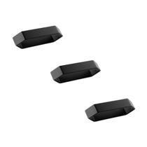 Kit 3 puxador para movel elemento m 48mm preto zen zp5454.24