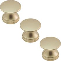 Kit 3 Puxadores 199 Tucson Ponto Dourado Para Móveis Armários e Gavetas Kit 3 Puxadores 199 Tucson Ponto Dourado Para Móveis Armários e Gavetas