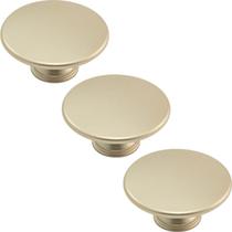 Kit 3 Puxadores 201 Tucson Ponto Dourado Para Móveis Armários e Gavetas Kit 3 Puxadores 201 Tucson Ponto Dourado Para Móveis Armários e Gavetas