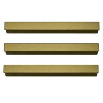 Kit 3 Puxadores para Móveis 20cm Dourado Líbero Nuovo Torralba Sobreposto Armários Gavetas Kit 3 Puxadores para Móveis 20cm Dourado Líbero Nuovo Torralba Sobreposto Armários Gavetas