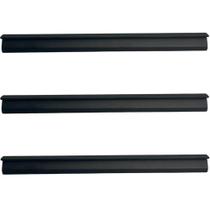 Kit 3 Puxadores Preto 20cm para Móveis Libero Nuevo Cava Invertida Facetato Torralba Armários Gavetas Kit 3 Puxadores Preto 20cm para Móveis Libero Nuevo Cava Invertida Facetato Torralba Armários Gavetas