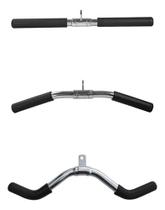 Kit 3 Puxadores Pulley Polia Cross Over W Reto Curvo