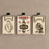 Kit 3 Quadro Decorativo Barbearia Salão Cabeleleiro Vintage Kit 3 Quadro Decorativo Barbearia Salão Cabeleleiro Vintage
