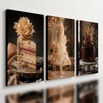 Kit 3 Quadro Decorativo Confeitaria Bolo Padaria Doceria e2 Kit 3 Quadro Decorativo Confeitaria Bolo Padaria Doceria e2