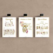 Kit 3 Quadro Decorativo Dentista Odontologia Consultório Kit 3 Quadro Decorativo Dentista Odontologia Consultório