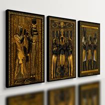 Kit 3 Quadro Decorativo Egito Antigo Deus Egípcio Faraó Luxo Kit 3 Quadro Decorativo Egito Antigo Deus Egípcio Faraó Luxo
