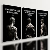 Kit 3 Quadro Decorativo Estoicismo Filosofia Sêneca Grécia Kit 3 Quadro Decorativo Estoicismo Filosofia Sêneca Grécia