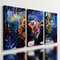 Kit 3 Quadro Decorativo Moto Corrida Esportiva GP Piloto Kit 3 Quadro Decorativo Moto Corrida Esportiva GP Piloto