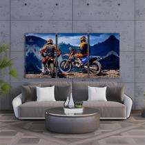 Kit 3 Quadro Decorativo Motocross Enduro Trilha Dt 60x30cm Kit 3 Quadro Decorativo Motocross Enduro Trilha Dt 60x30cm