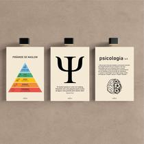 Kit 3 Quadro Decorativo Psicologia Consultório Quarto Mente Kit 3 Quadro Decorativo Psicologia Consultório Quarto Mente