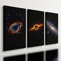 Kit 3 Quadro Galaxia Planeta Astronauta Universo Mdf Tratado 40x28cm Kit 3 Quadro Galaxia Planeta Astronauta Universo Mdf Tratado 40x28cm