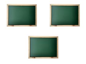 Kit 3 Quadro Negro com Moldura de Madeira 30x40cm