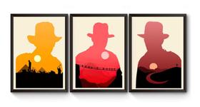 Kit 3 Quadros A4 Trilogia Indiana Jones Kit 3 Quadros A4 Trilogia Indiana Jones