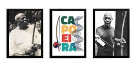 Kit 3 Quadros Arte Capoeira Foto Mestres Bimba E Pastinha Kit 3 Quadros Arte Capoeira Foto Mestres Bimba E Pastinha