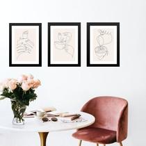 Kit 3 Quadros Cozinha Minimalista Café Bege E Branco 24X18Cm Kit 3 Quadros Cozinha Minimalista Café Bege E Branco 24X18Cm