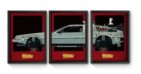 Kit 3 Quadros De Volta Para O Futuro