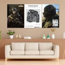 KIT 3 Quadros Decorativos COD WARZONE - VERDANSK - Foto ou Imagem Decoração Quaro ou Sala KIT 3 Quadros Decorativos COD WARZONE - VERDANSK - Foto ou Imagem Decoração Quaro ou Sala