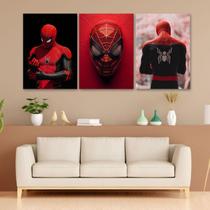 KIT 3 Quadros Decorativos Homem Aranha - Decoração Quarto ou Sala KIT 3 Quadros Decorativos Homem Aranha - Decoração Quarto ou Sala