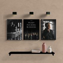 KIT 3 Quadros Decorativos Peaky Blinders - Decoração Quarto ou Sala