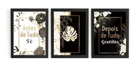 Kit 3 Quadros Decorativos Presente Perfeito Para Mamas