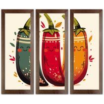 Kit 3 Quadros Decorativos Restaurante, Sala De Jantar, Cafeteria, Lanchonetes, Bistrô 60cm