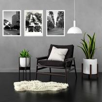Kit 3 Quadros Fotografias Cidade De Belo Horizonte 45x34cm - com vidro