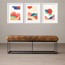Kit 3 Quadros Grandes Abstratos Paisagens Montanhas 60x48cm Kit 3 Quadros Grandes Abstratos Paisagens Montanhas 60x48cm