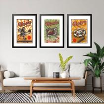 Kit 3 Quadros Grandes Cinema Retrô 60x48cm Kit 3 Quadros Grandes Cinema Retrô 60x48cm