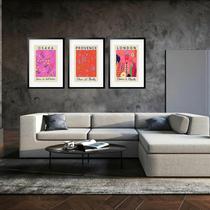Kit 3 Quadros Grandes Flower et Plants Collection 60x48cm Kit 3 Quadros Grandes Flower et Plants Collection 60x48cm