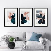 Kit 3 Quadros Grandes Folhagens - 60x48cm Kit 3 Quadros Grandes Folhagens - 60x48cm
