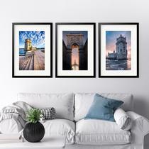 Kit 3 Quadros Grandes Lisboa - 60x48cm Kit 3 Quadros Grandes Lisboa - 60x48cm