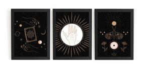 Kit 3 Quadros Misticos Decoração Sala Ou Quarto Escritório Kit 3 Quadros Misticos Decoração Sala Ou Quarto Escritório