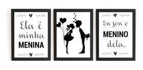 Kit 3 Quadros Romanticos Decoração Quarto Casal Kit 3 Quadros Romanticos Decoração Quarto Casal