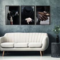 Kit 3 Quadros Tranca Rua das Almas 24x18cm Kit 3 Quadros Tranca Rua das Almas 24x18cm