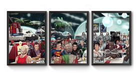 Kit 3 Quadros Varios Filmes Clássicos Poster Kit 3 Quadros Varios Filmes Clássicos Poster